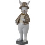 Dekorace králík v saku s knihou 5*5*15 cm – Hledejceny.cz