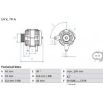 BOSCH 0 986 041 510 generátor (0986041510)