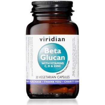 Viridian Beta Glucan 30 kapslí