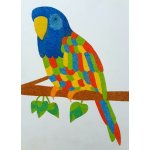 Radost v písku Šablona na pískování papoušek A4 210 x 297 mm – Hledejceny.cz