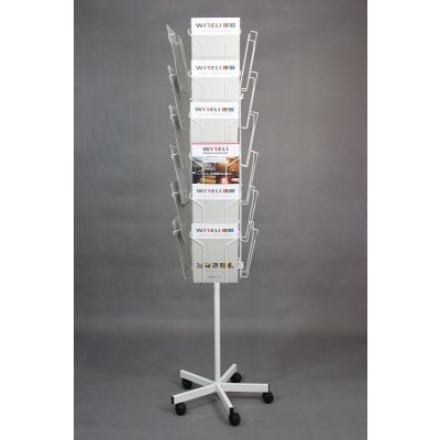 Drátěné-stojany.cz Otočný stojan na prospekty na 24 ks A4 – Zbozi.Blesk.cz