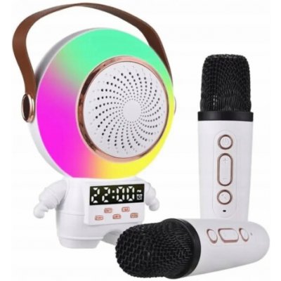 ExtraLink Extralink Dětský Astro LED Karaoke reproduktor Duální mikrofon Bílý Bezdrátový reproduktor – Zbozi.Blesk.cz