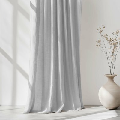 Goldea závěs ze lněné směsi - šedý 280x145 cm – Hledejceny.cz
