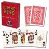 Hrací karty - poker Modiano BIKE TROPHY JUMBO 100% plastové, červené