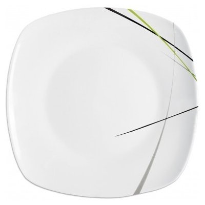 Orion Talíř porcelánový GREEN hranatý 24x24 cm – Sleviste.cz
