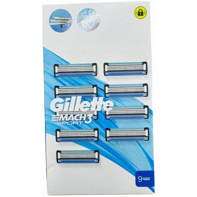 Gillette Mach3 Sport 9 ks – Zbozi.Blesk.cz