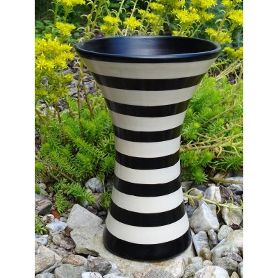 Dekorativní váza velká (pruhy, 25 cm) – Hledejceny.cz