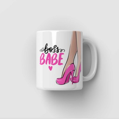 E-cut.cz Hrnek Boss Babe Černá 330 ml – Zbozi.Blesk.cz