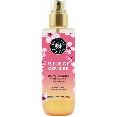 Les Petits Plaisirs Fleur de Cerisier Mlha se třpytkami na tělo a vlasy 200 ml – Sleviste.cz