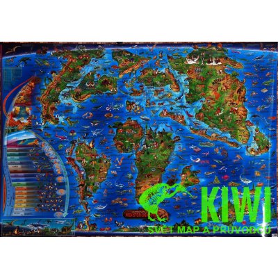 Nakladatelský servis distribuce nástěnná mapa Prehistorický svět - dětská, 137x96 cm – Zboží Mobilmania