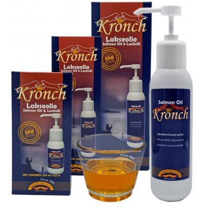 Kronch Lososový olej pro psy a kočky 1000 ml – Zboží Dáma