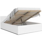 DobreSny Panama se zvedacím dřevěným roštem bílá bílá – Zboží Mobilmania