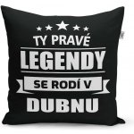 Sablio Polštář Ty pravé legendy se rodí v dubnu 40x40 – Zboží Mobilmania