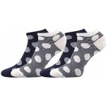 Boma DUO 02 dámské vzorované ponožky tyrkysová – Zboží Mobilmania