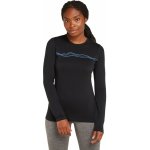 Icebreaker Dámské tričko Merino 200 Oasis LS Crewe Mountain Pulse Black – Hledejceny.cz