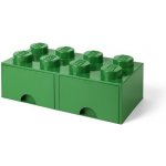LEGO® úložný box s šuplíky 25 x 25 x 18 cm tmavě zelená – Zboží Mobilmania