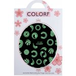 Colorf Samolepka na nehty svítící ve tmě - Spirály a kruhy 040 – Sleviste.cz