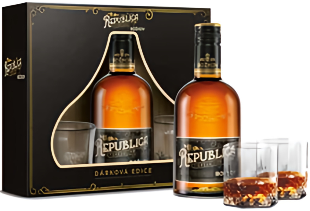Božkov Republica Exclusive 38% 0,5 l (2 sklenice dárkové balení)