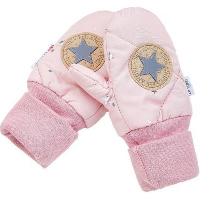 Little Angel Rukavice s palcem šusťák Outlast® růžová/růžová baby