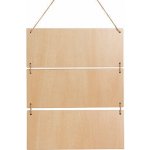 Fotorámeček na zavěšení překližka obdélník 3 ks - 25 x 10 cm sublimace termotransfer – Zboží Mobilmania