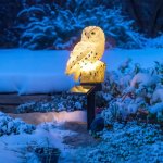 Haushalt international LED Solární zápich bílá sova 798090 – Zboží Dáma