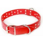 BAFPET Kožený obojek podšitý zdobený nýty – Zboží Dáma