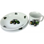 Český porcelán Dětská jídelní souprava Traktor nový 3 dílná – Sleviste.cz