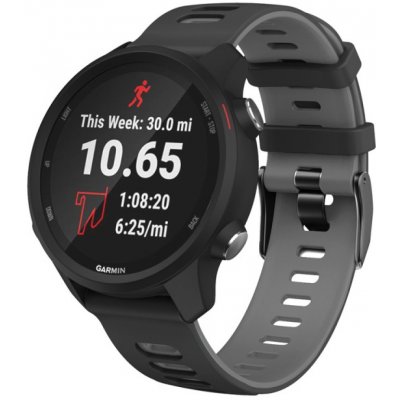 PROTEMIO Řemínek Garmin Venu 2 / Vivoactive 4 černý-šedý 35154 – Zboží Mobilmania