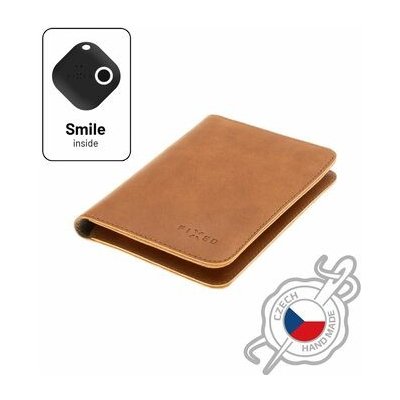 Fixed Smile Passport kožená i cestovního pasu se smart trackerem Smile PRO hnědá FIXSM-SP2-BRW