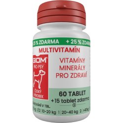 Giom S pes Multivitamín 60 tbl