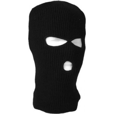 Kukla BALACLAVA pletená se 3 otvory ČERNÁ – Sleviste.cz