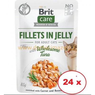 Brit Care Cat GF Jelly Pouch ADULT Wholesome Tuna 24 x 85 g – Zboží Mobilmania