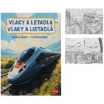 Trefl Omalovánky Vlaky a letadla 20 x 27,5 cm – Zboží Mobilmania
