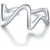 Prsteny Royal Fashion nastavitelný prsten Jednoduché vlnky SCR673