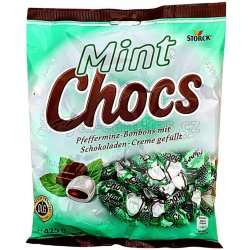 Storck Mint Chocs, čokoládové bonbony s mátou 425 g