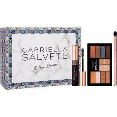 Gabriella Salvete Italian Dream odstín Black řasenka Italian Dream Volume Mascara 12 ml + paletka očních stínů Italian Dream Big Face Palette 20 g + štětec na oční stíny dárková sada – Hledejceny.cz