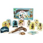 Vilac dřevěná pirátská pistol s gumičkami a terči – Zboží Dáma