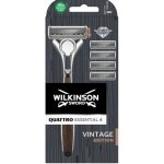 Wilkinson Sword Quattro Essential 4 Vintage Edition + 4 ks hlavic – Zboží Mobilmania