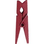 Santex Santex Dřevěné kolíčky - jednobarevné 24 ks Barva: Bílá – Zboží Dáma