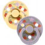 Bibs x Liberty Colour dudlík kaučuk 2ks Strawberry and Cream Pale Butter Mix – Zboží Mobilmania
