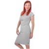 Těhotenské a kojící šaty Amalie Jožánek dámské šaty ikojicí bez rukávů šedý melír