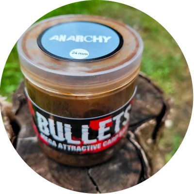 G.B.U. Dipované boilies BULLETS ANARCHY 200g 24mm – Hledejceny.cz