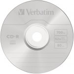 Verbatim CD-R 700MB 52x, Super AZO, jewel, 10ks (43327) – Zboží Živě