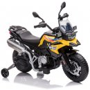 Beneo Elektrická Motorka BMW F850 GS Licencované 12V baterie EVA měkká kola 2 x 35W motor,LED Světla Pomocná kolečka žlutá