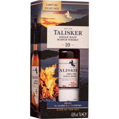 Talisker 10y 45,8% 0,7 l (dárkové balení plecháček) – Zbozi.Blesk.cz