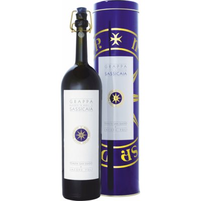 Jacopo Poli Grappa di Sassicaia 0,5 l (tuba)