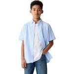 Gap SEERSUCKER Dětská košile světle modrá – Sleviste.cz