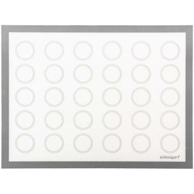 Silikonová pečicí podložka na makronky se skleněným vláknem Silikomart 30 x 40 cm 40 cm – Zboží Dáma