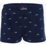 Gina dětské trenky volné chlapecké šité s potiskem 25018P lékořice tm. tyrkysová – Zboží Dáma