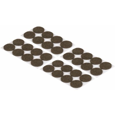 Walteco Filcové podložky, průměr 30mm, samolepicí, hnědé, 32 ks , 84944 – Sleviste.cz